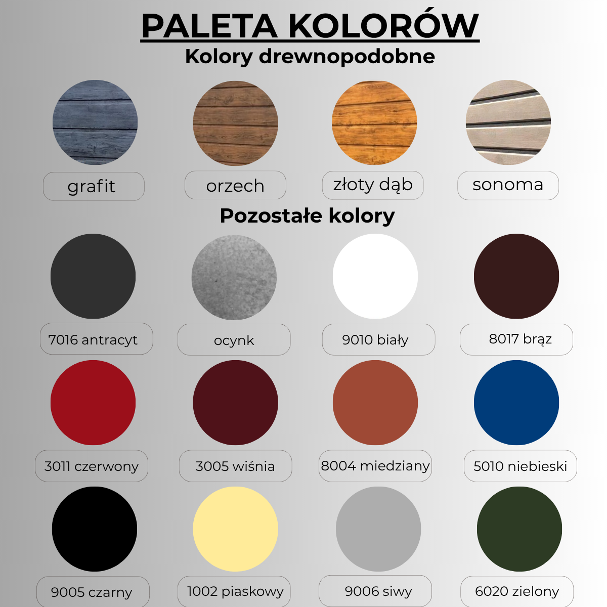 PALETA KOLORÓW nowa