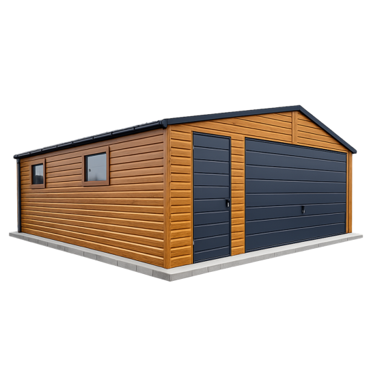 Garaż Premium 5x6 złoty dąb