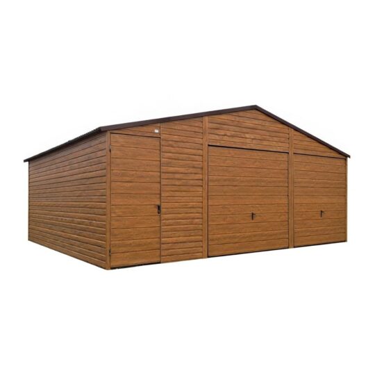 Garaż Premium 7,5x6 złoty dąb